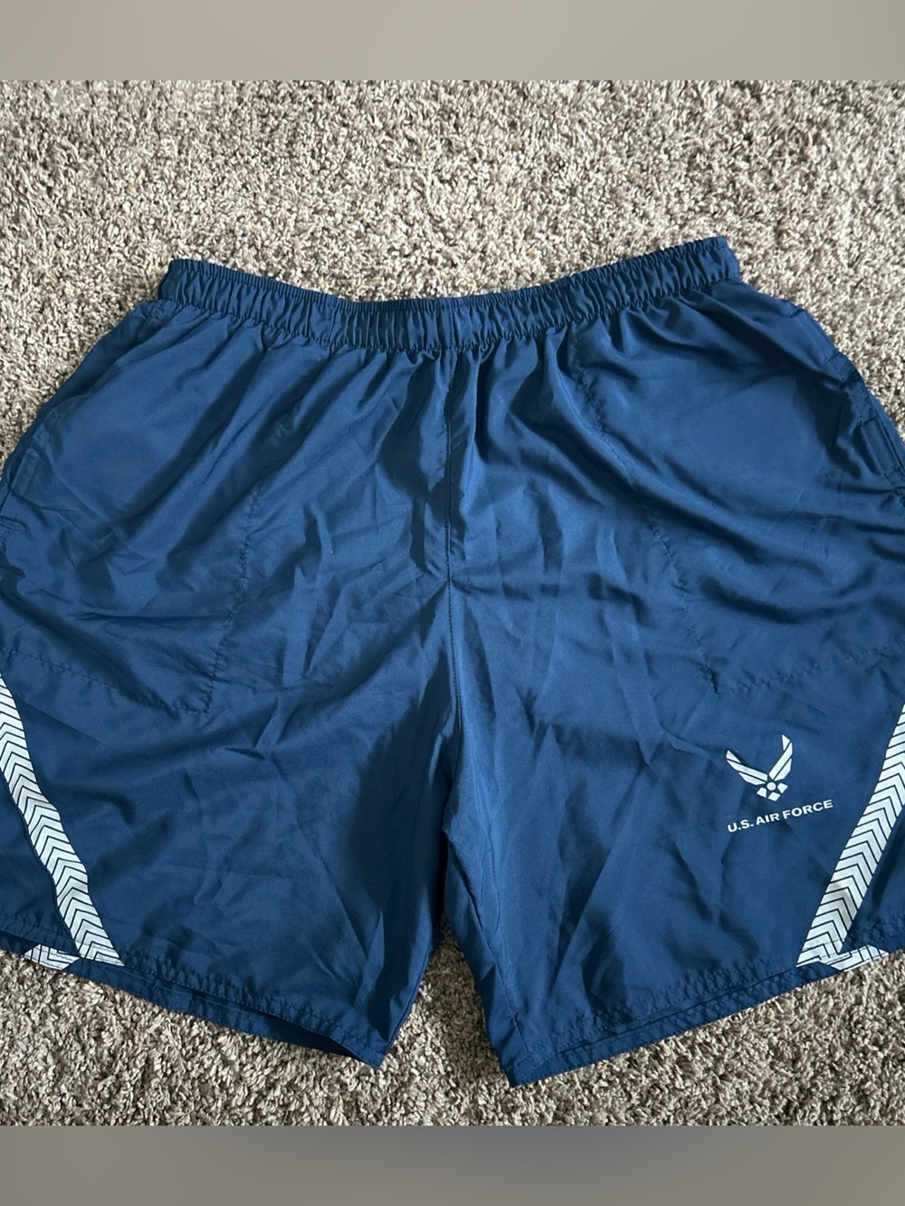 Air Force PT Shorts Blue PTU Physical fitness USAF Liner Size Medium
